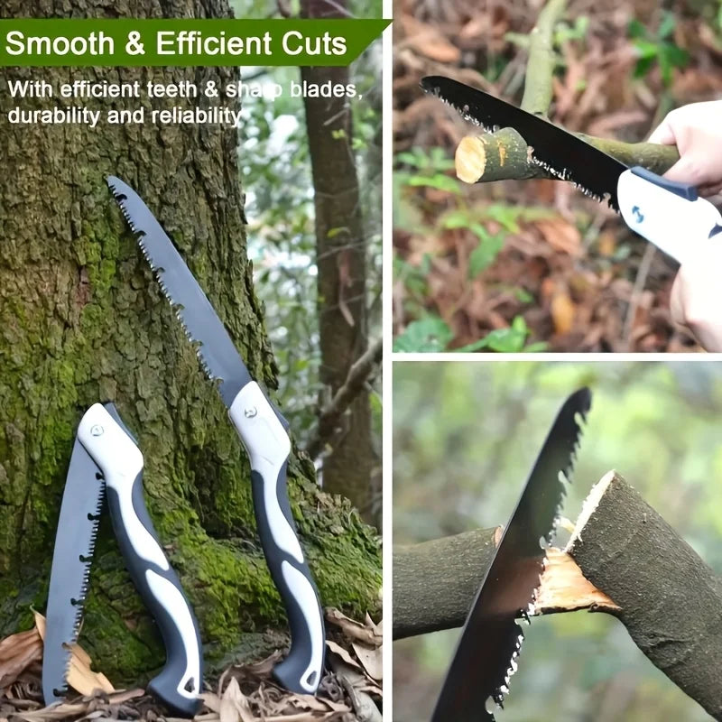 SK5 Steel Ergonomic Folding Saw with Safety Lock - Ideal for Woodworking, Tree Pruning & DIY Projects
