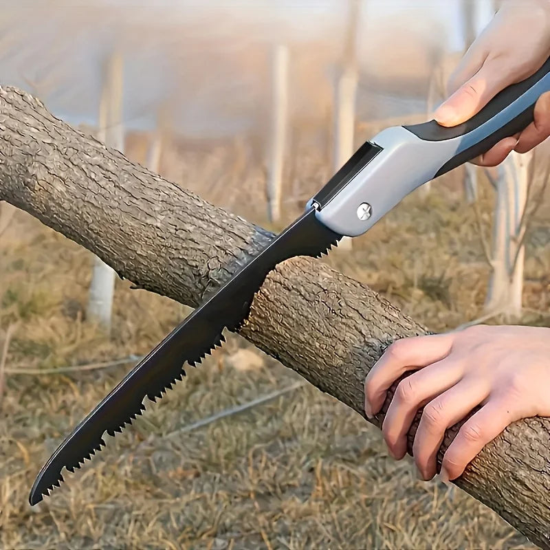 SK5 Steel Ergonomic Folding Saw with Safety Lock - Ideal for Woodworking, Tree Pruning & DIY Projects