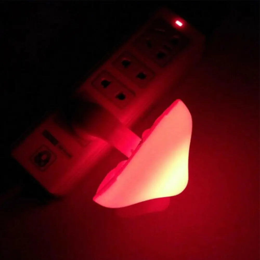 Mushroom Shape LED Night Lights Sensor Dusk to Dawn Bedroom Decor Wall Lamps for Kids Children'S Room Bedside Lamp US/EU Plug