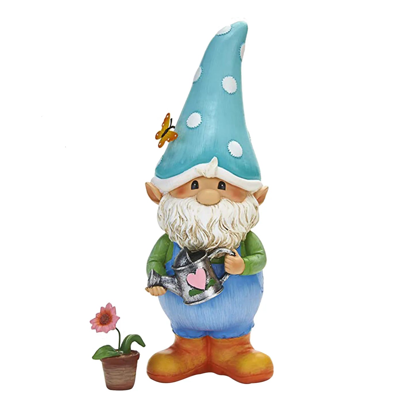 Gnome Garden Statue Decor Funny Gnomes Figurines Watering Suower outside Decoration for Patio Yard Lawn Porch Ornaments