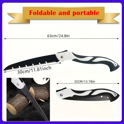 SK5 Steel Ergonomic Folding Saw with Safety Lock - Ideal for Woodworking, Tree Pruning & DIY Projects