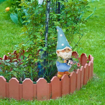 Gnome Garden Statue Decor Funny Gnomes Figurines Watering Suower outside Decoration for Patio Yard Lawn Porch Ornaments