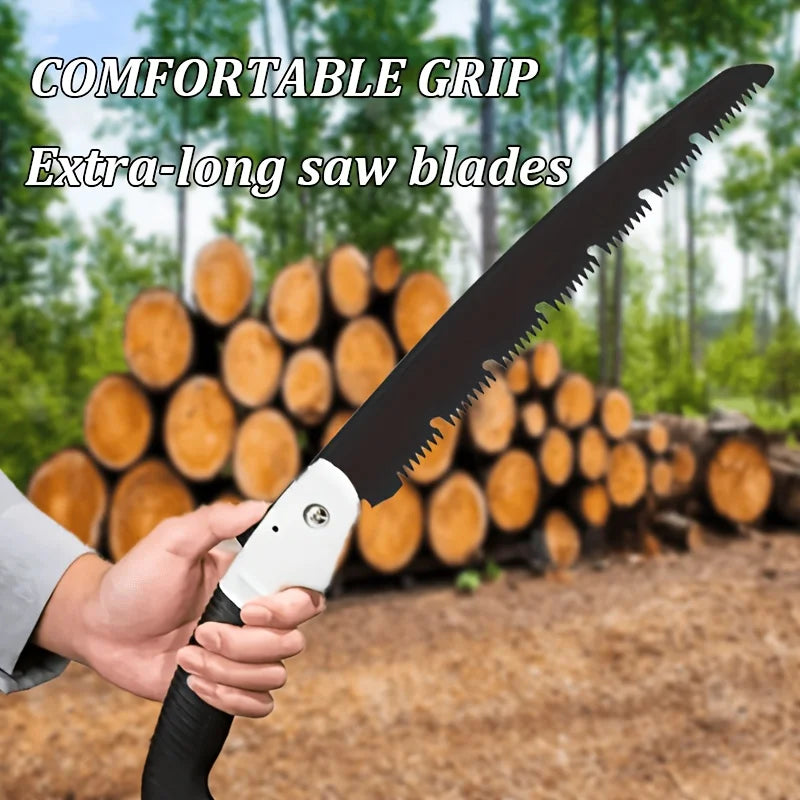 SK5 Steel Ergonomic Folding Saw with Safety Lock - Ideal for Woodworking, Tree Pruning & DIY Projects